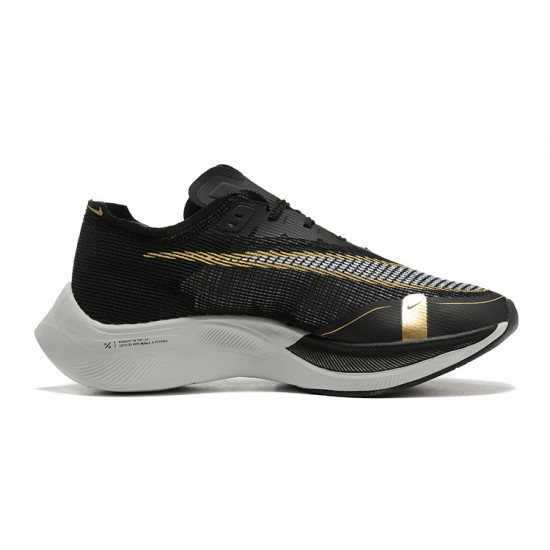 Nike ZoomX VaporFly NEXT Unisex Running Shoes Black Gold