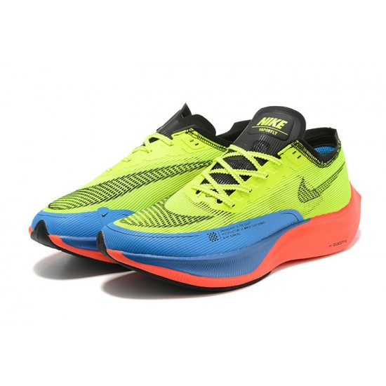 Nike ZoomX VaporFly NEXT Unisex Running Shoes Yellow Blue