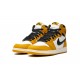 Nike Air Jordan 1 High Yellow Ochre  Black GradeSchool FD1437-701 Shoes