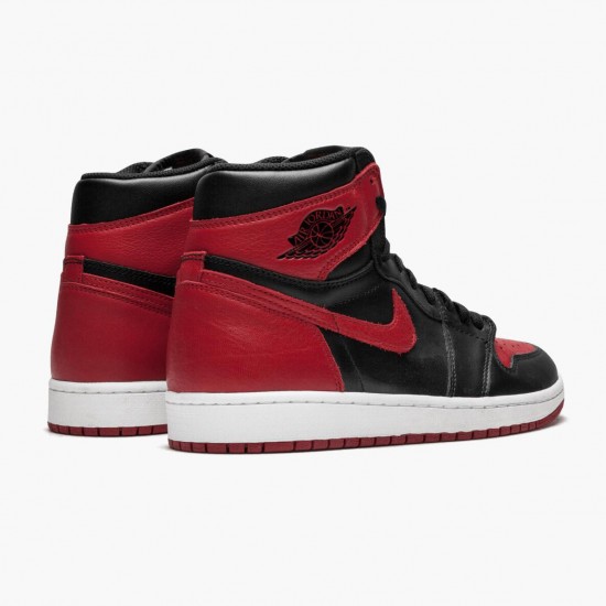 WMNS Air Jordan 1 Retro High OG Banned Bred Basketball Mens Shoes 555088 001