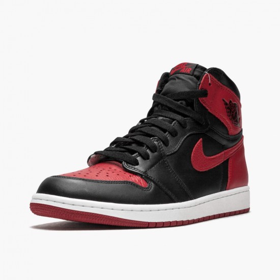 WMNS Air Jordan 1 Retro High OG Banned Bred Basketball Mens Shoes 555088 001