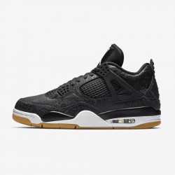 Air Jordan 4 GS Laser Black Gum Men Women AJ4 Shoes CI1184-001