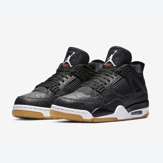 Air Jordan 4 GS Laser Black Gum Men Women AJ4 Shoes CI1184-001