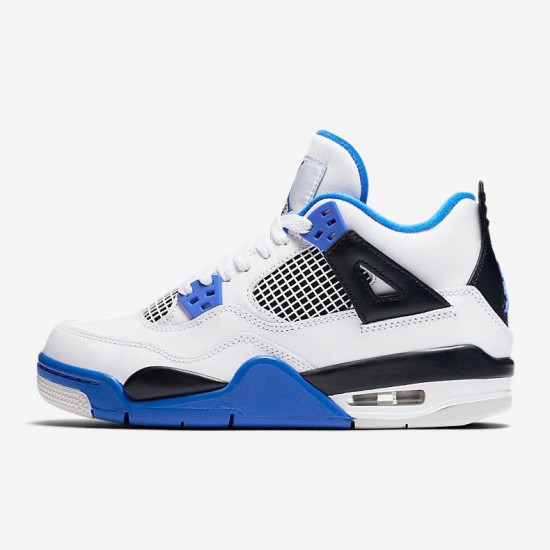 Air Jordan 4 "Motorsports" Blue White Men Women AJ4 Shoes 308497-117