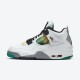 Air Jordan 4 WMNS "Rasta" Black White Green Men Women AJ4 Shoes AQ9129-100