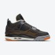 Air Jordan 4 WMNS "Starfish" Black Orange Jordan 4 Shoes CW7183-100