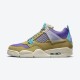 Union x Air Jordan 4 "Desert Moss" Turquoise Blue Men Women AJ4 Shoes DJ5718-300